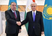 Мулоқоти Эмомалӣ Раҳмон бо Қосим-Жомарт Токаев