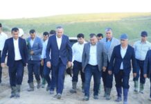 Давлаталӣ Саид дар корҳои барқарорсозии канали Ёвон–Хуросон