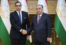 Мулоқоти Президент Эмомалӣ Раҳмон бо Константинос Комбос