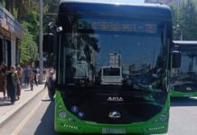 Душанбе: Хатсайри нави автобуси барқӣ