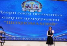 34 довталаб аз шаҳри Бохтар дар даври вилоятии «Шоҳномахонӣ»